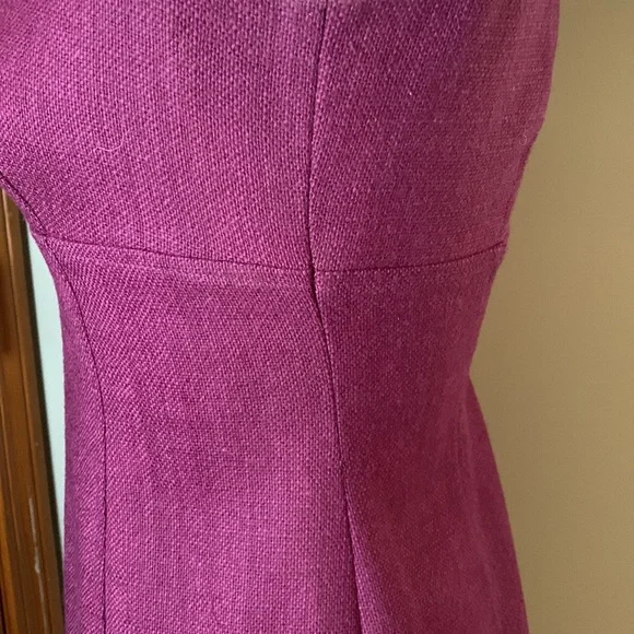 EUC Ann Taylor 100% wool Fitted sleeveless dress size 4 Empire waist full lined. - Picture 4 of 7